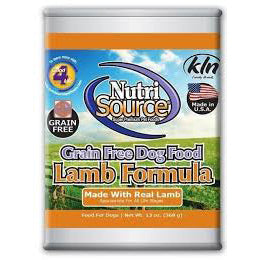 NutriSource Grain-Free Lamb Formula Canned Dog Food 13 oz.