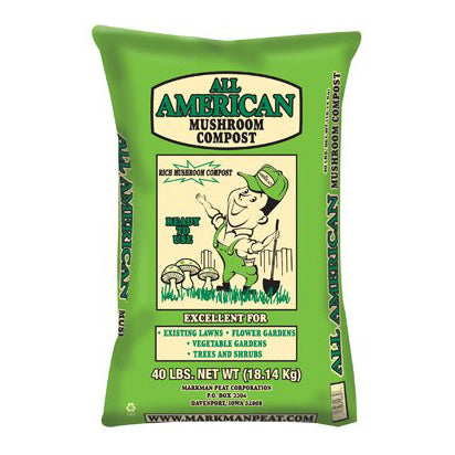 MARKMAN PEAT MUSHROOM COMPOST, 40 LB