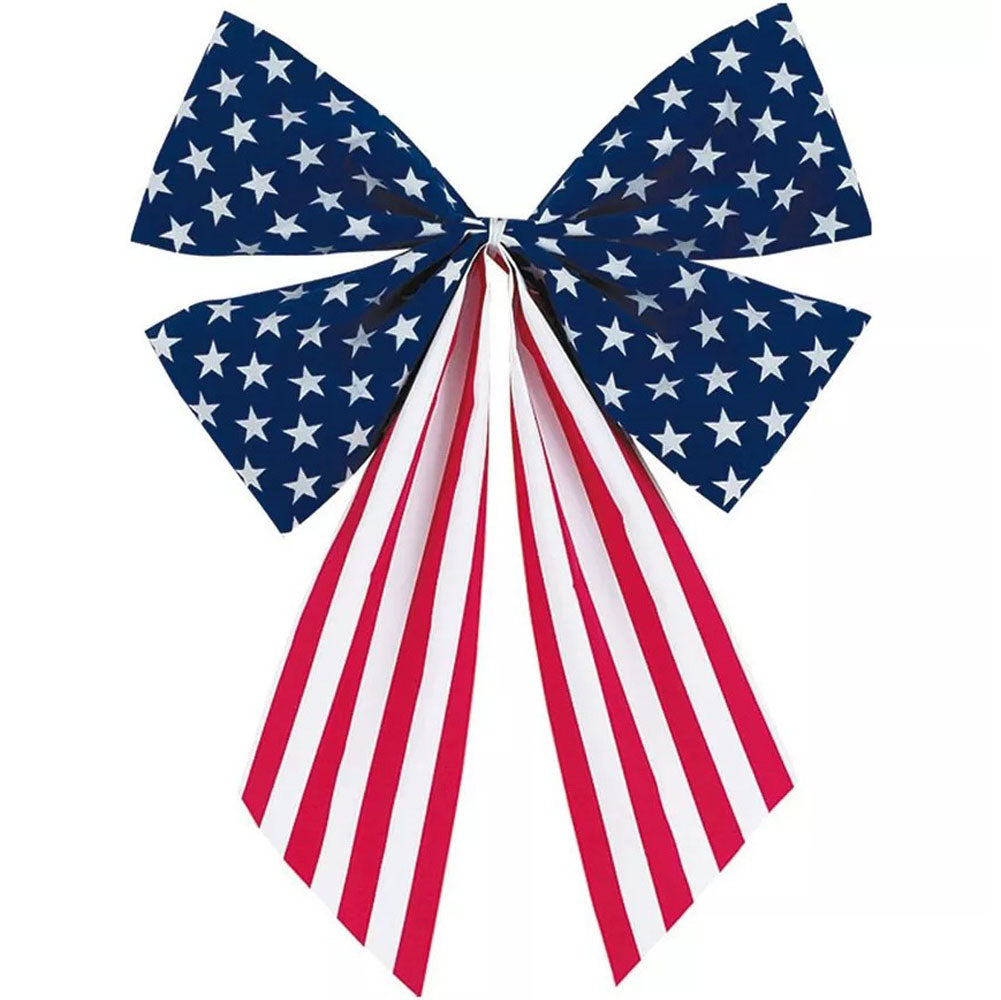 Holiday Trims, 4L Patriotic Bow