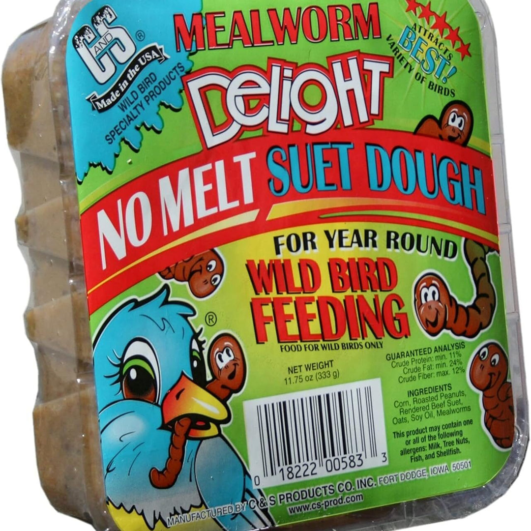 C&S Mealworm Delight Suet Cake, 11.75 oz.