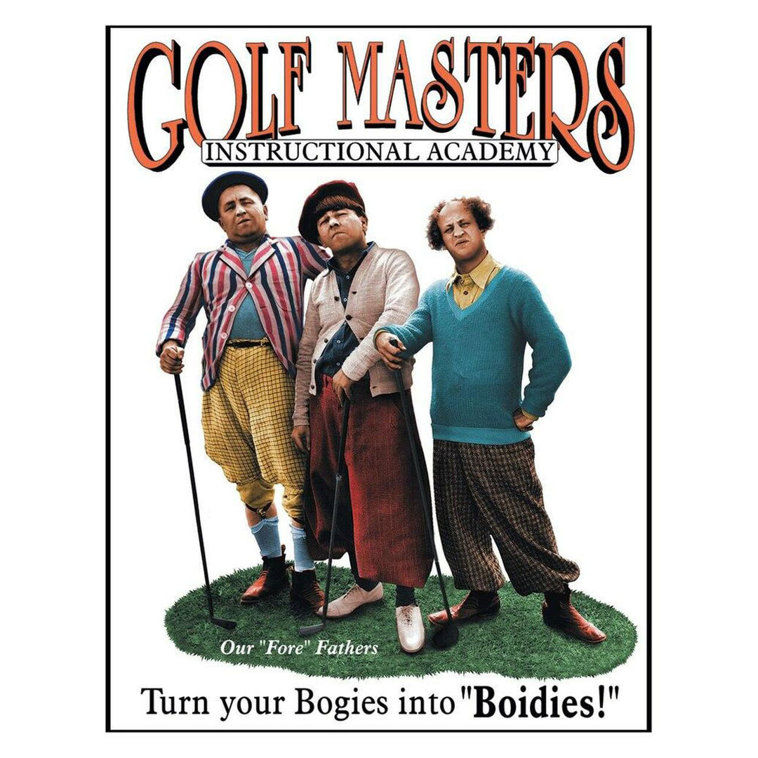 Stooges - Golf Masters Metal Sign