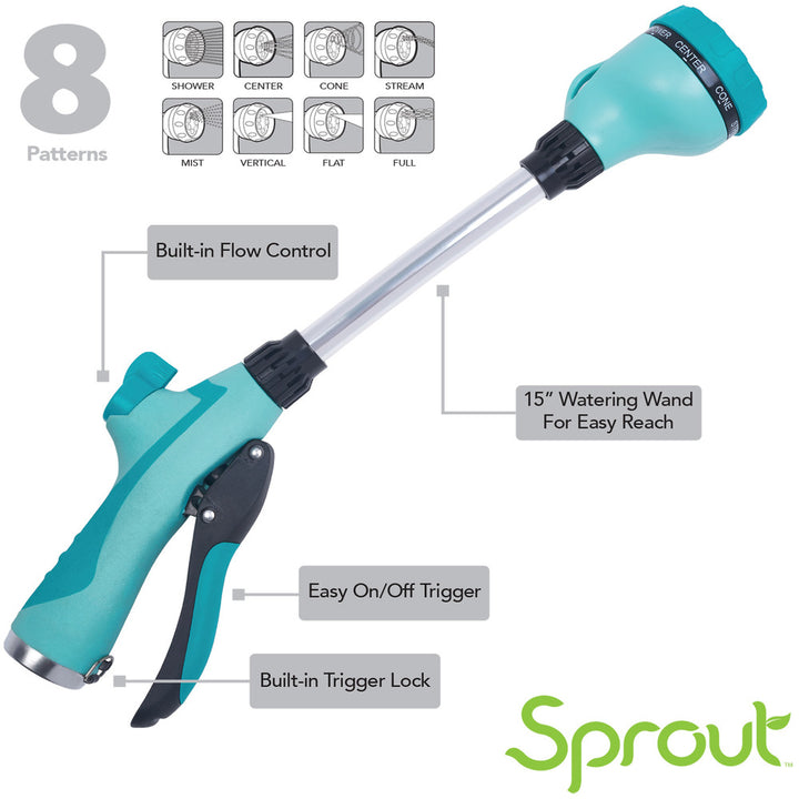 15" Green Watering Wand