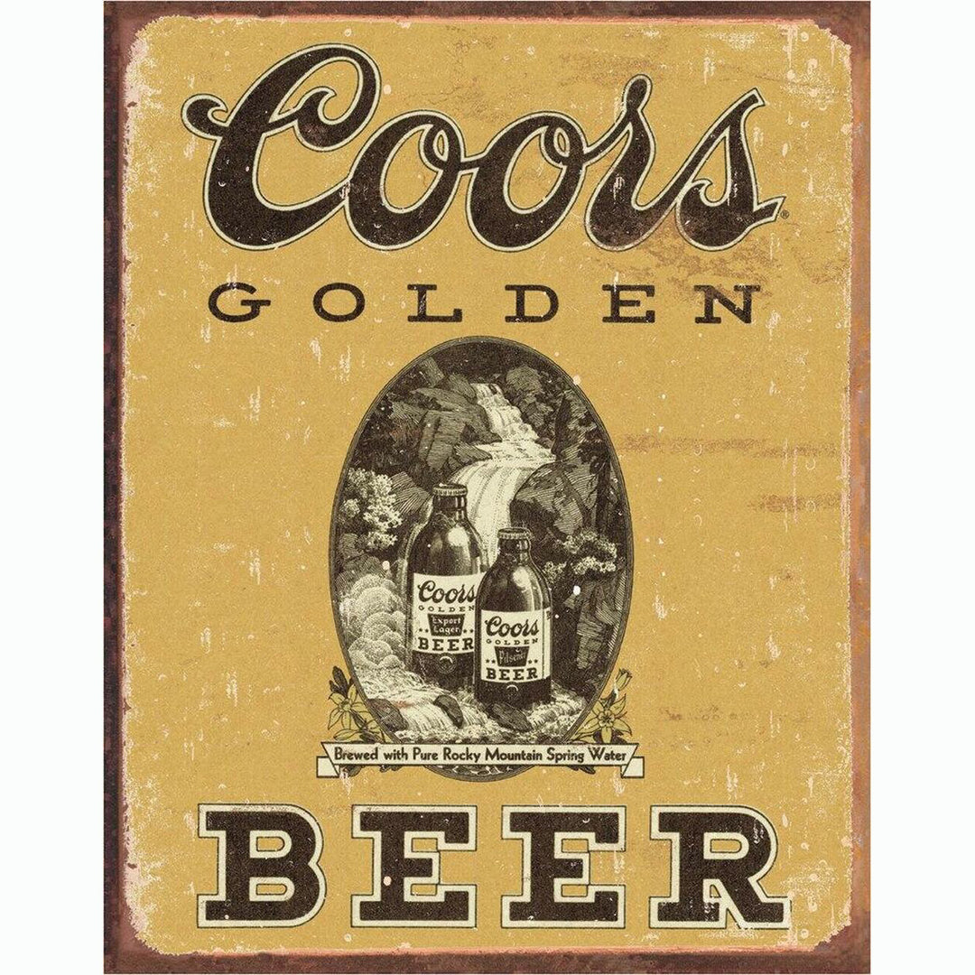 Coors Golden Vintage Metal Sign