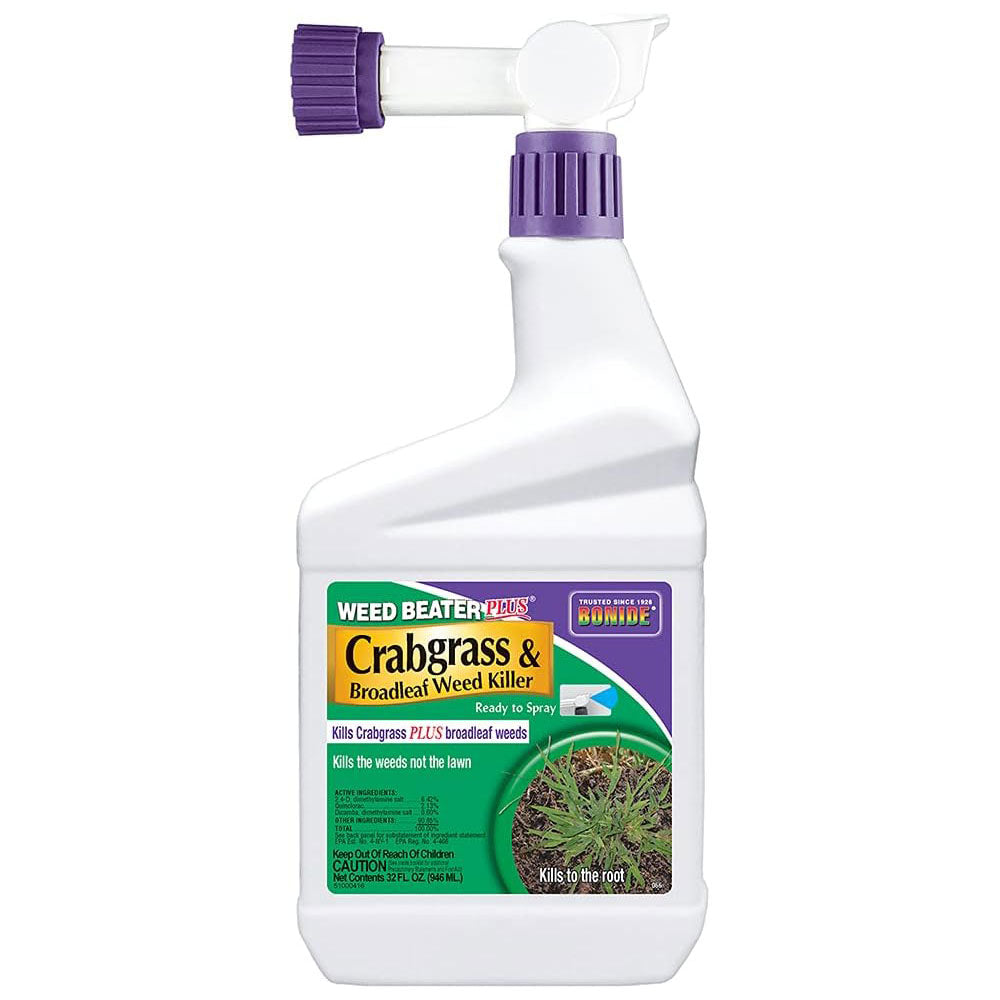 Bonide Weed Beater Plus Crabgrass and Broadleaf Weed Killer, 1 qt