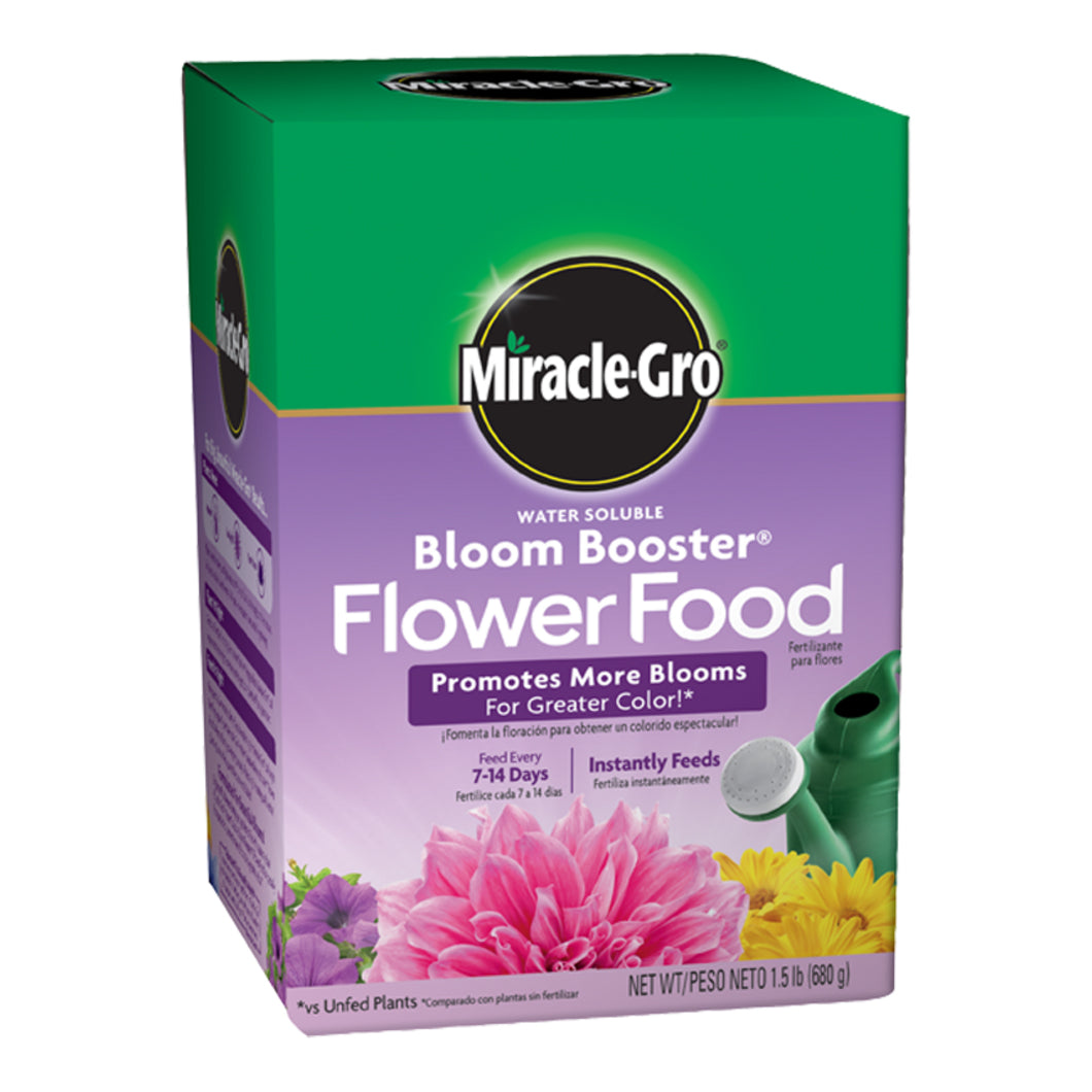 Miracle-Gro Water Soluble Bloom Booster Flower Food, 1.5 lb