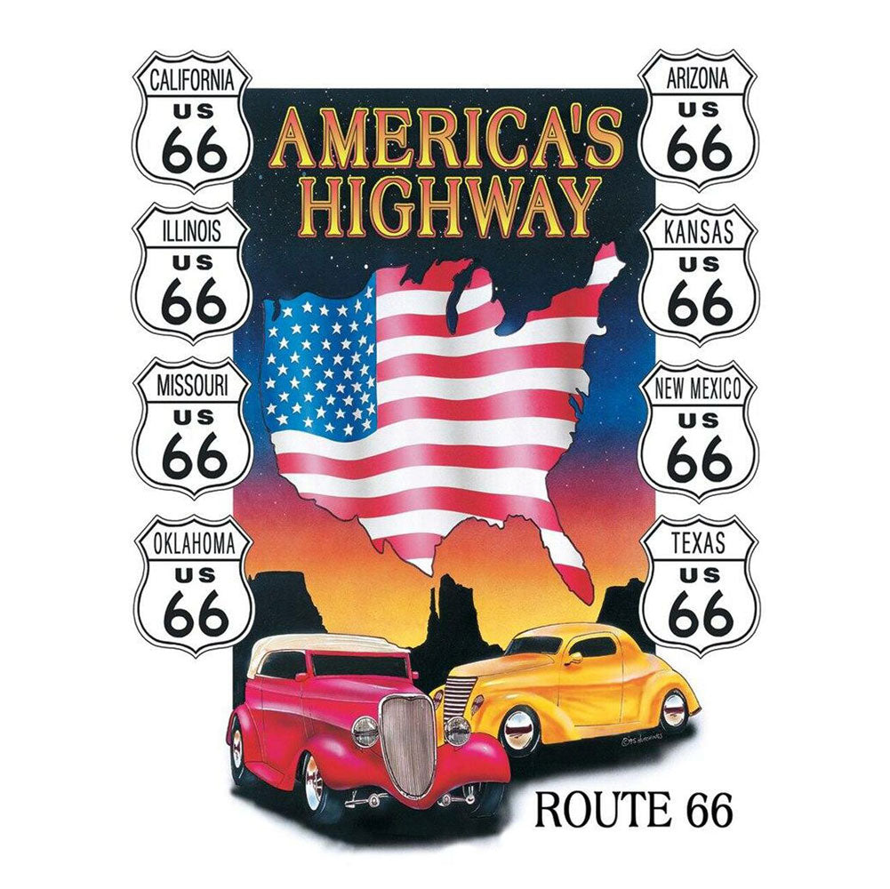 Desperate Enterprises, America's Highway Route 66 Metal Sign