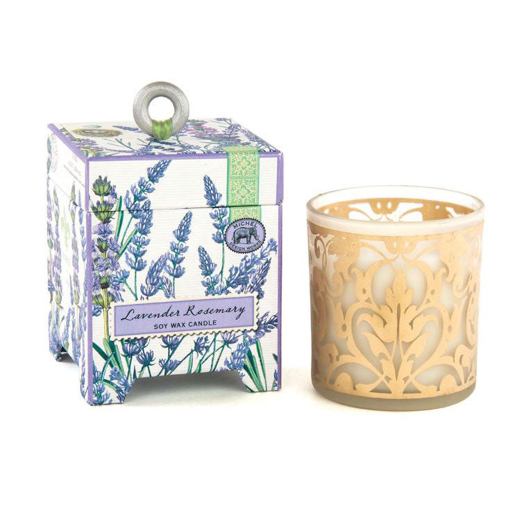 Lavender Rosemary Soy Wax Candle, 6.5 oz.