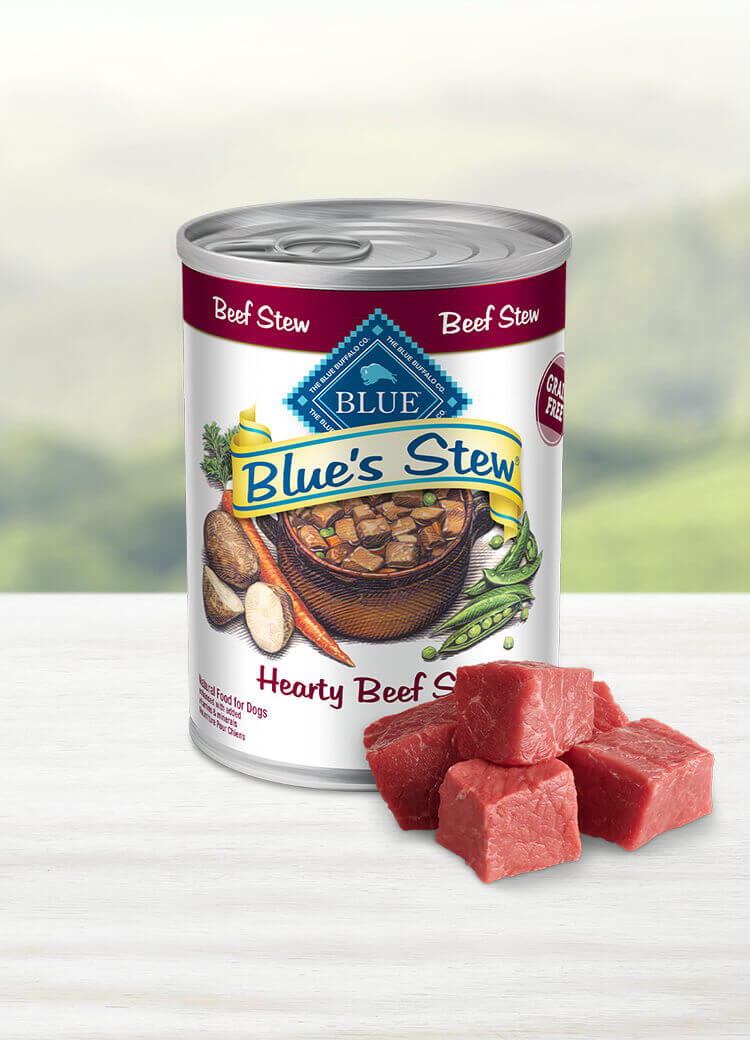 Blue Buffalo, Hearty Beef Stew, Canned Dog Food, 12 oz