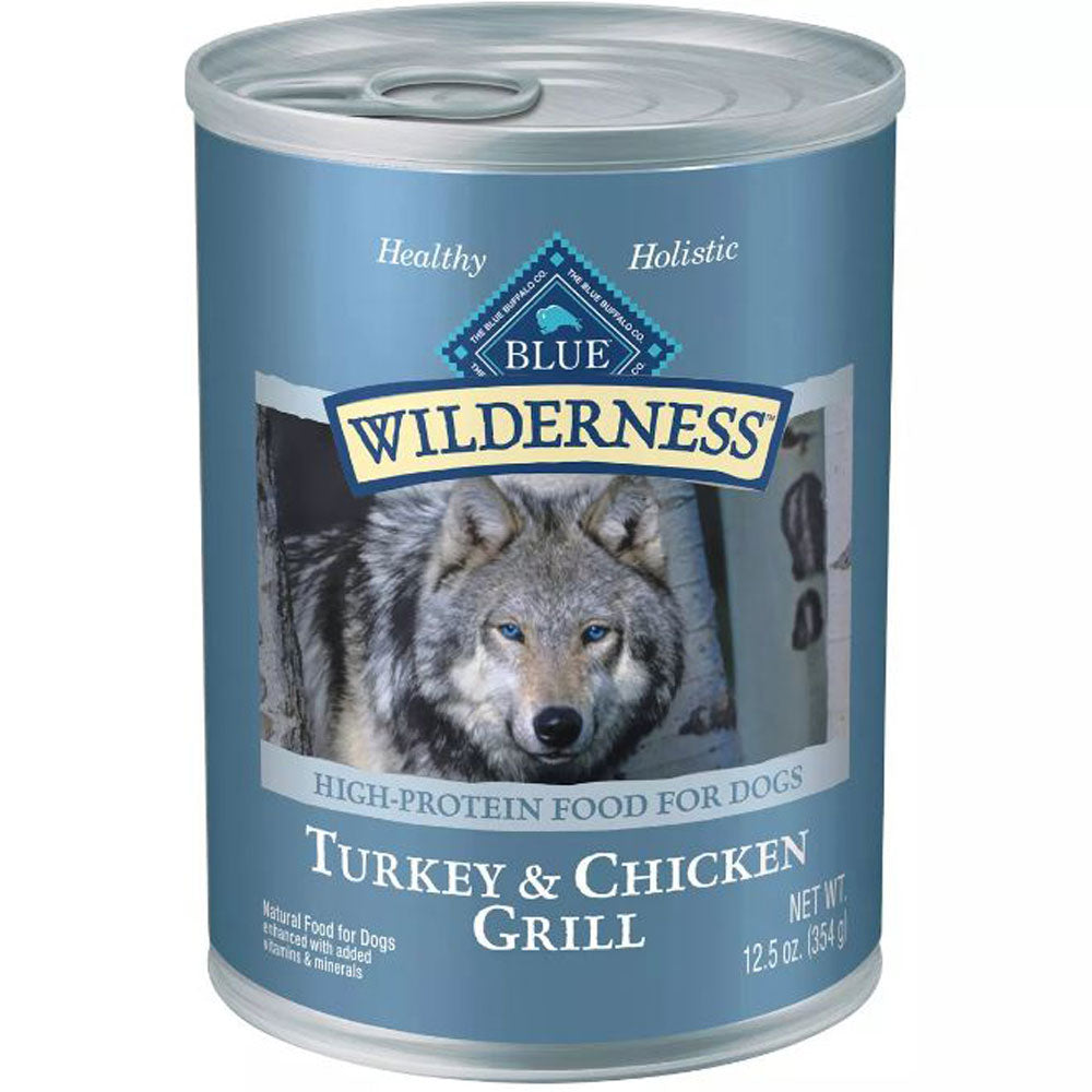 Blue Buffalo, Wilderness Chicken & Turkey, 12.5 oz. Can