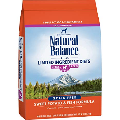 Natural Balance Limited Ingredient Diets Small Breed Bites Fish & Sweet Potato Formula Dog Food, 4 LB