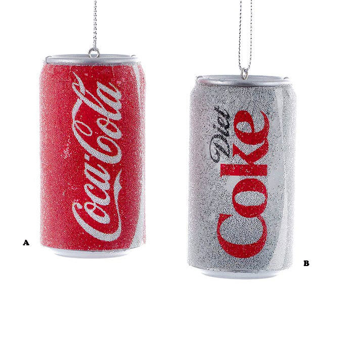 Kurt Adler Coca-Cola® or Diet Coca-Cola® Can Ornament, 3"