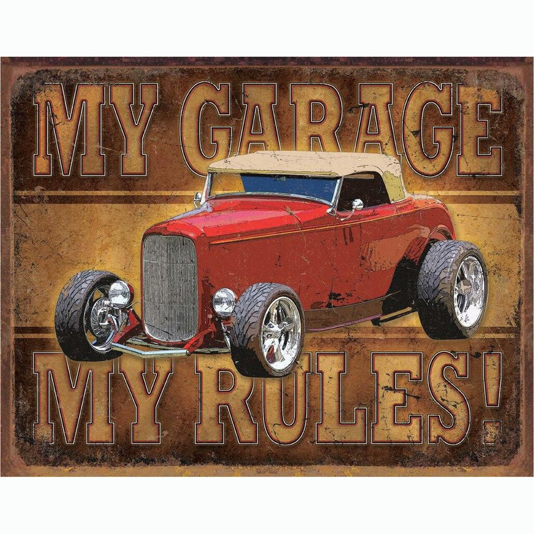 My Garage - ROD Metal Sign