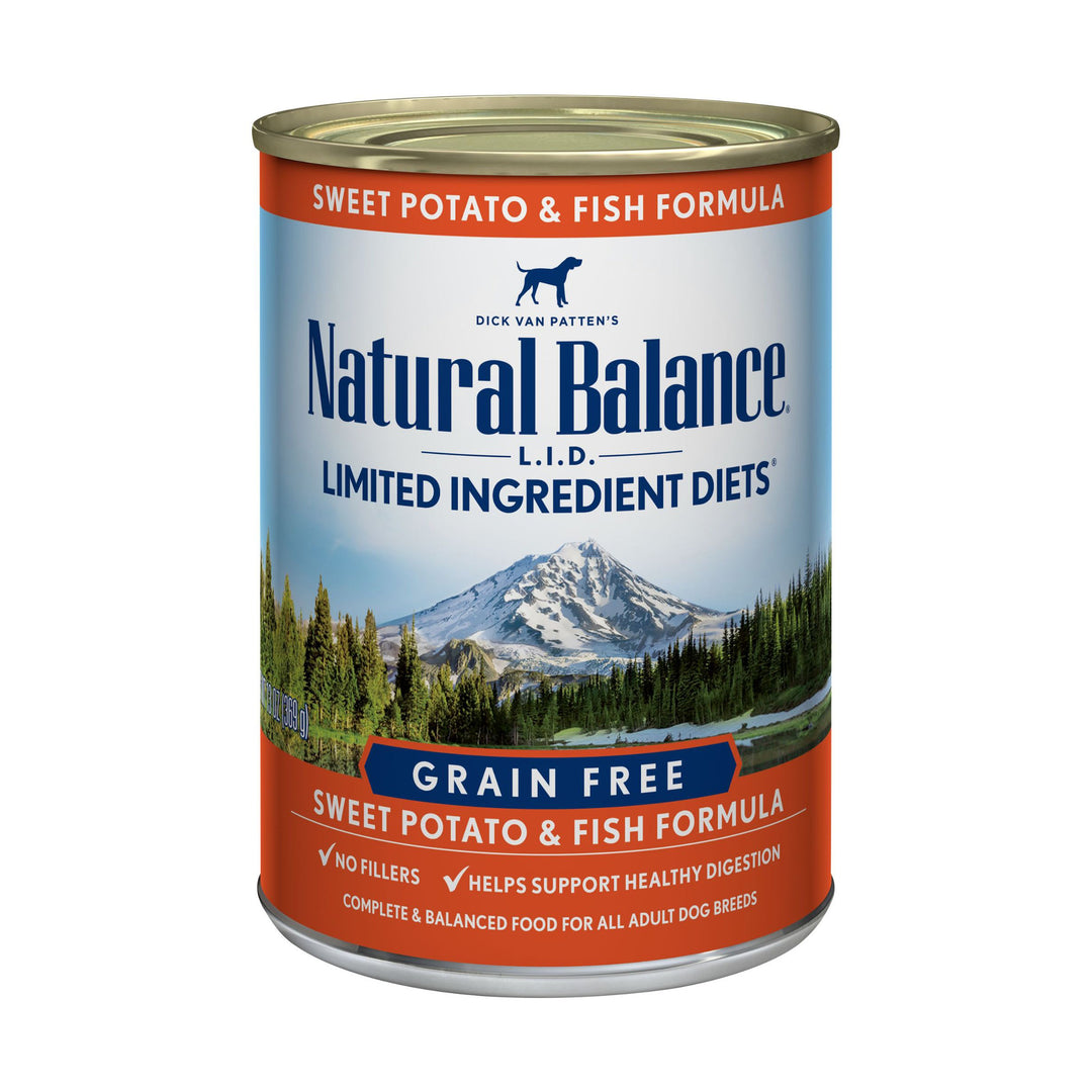 Natural Balance, Limited Ingredient Diet, Sweet Potato & Fish Recipe, Canned Dog Food, 13 oz