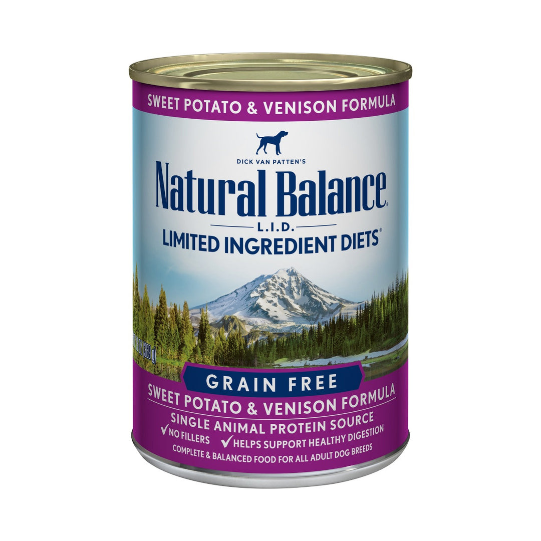 Natural Balance, Limited Ingredient Diet, Sweet Potato & Venison Recipe, Canned Dog Food, 13 oz
