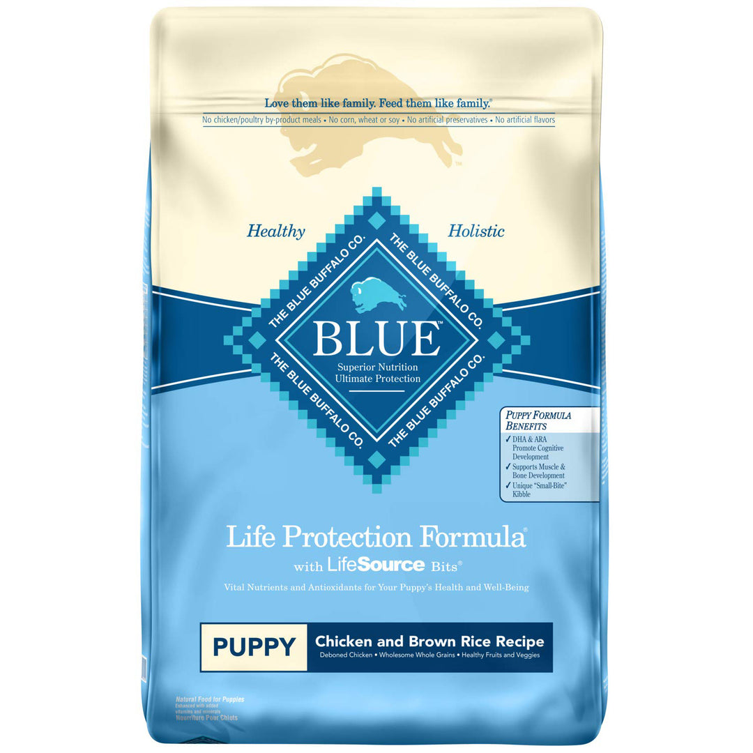 Blue Buffalo Puppy Chicken & Rice Recipe Dog Food, 15 LB