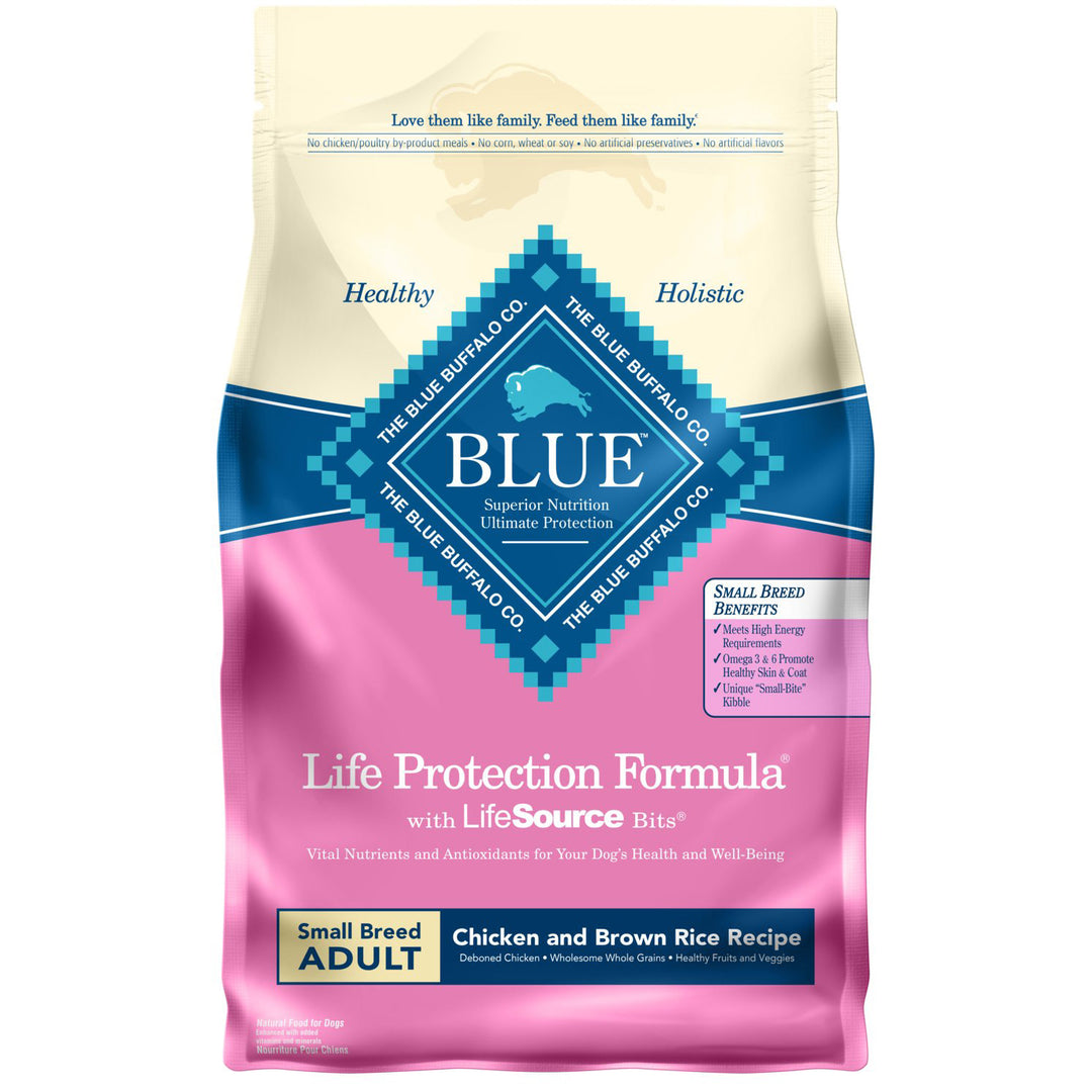 Blue Buffalo Small Breed Adult Chicken & Rice Recipe Dog Food, 6 LB