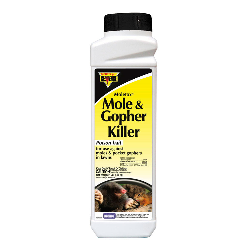 Bonide Moletox II Mole & Gopher Killer Granules, 1 lb