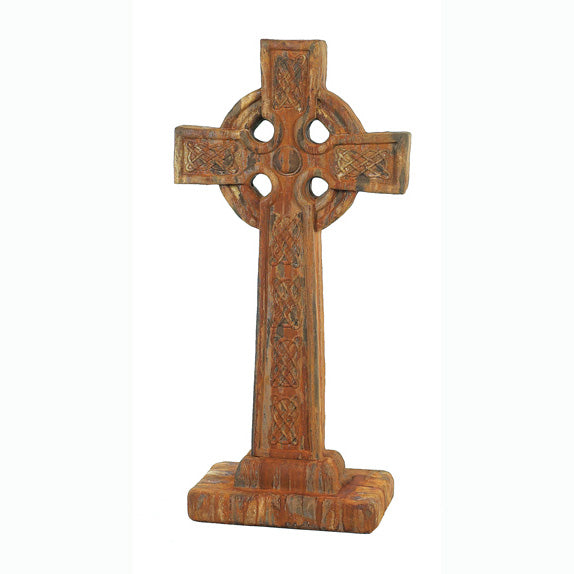 XL Celtic Cross Statue, 48" H, Rust Finish