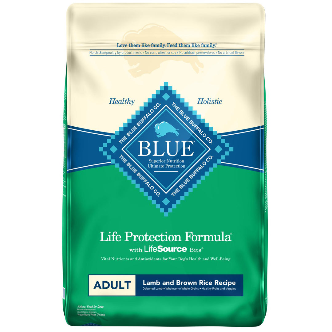 Blue Buffalo Adult Lamb & Rice Recipe Dog Food, 30 LB