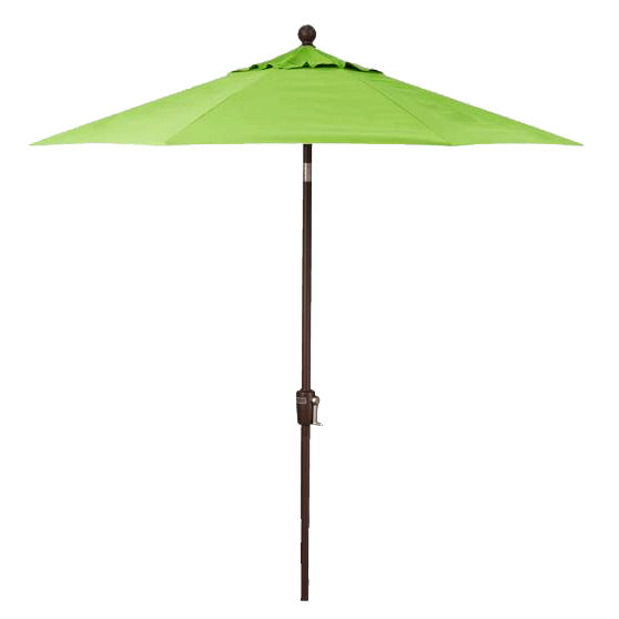 Push Button Tilt 7.5 ' Market Umbrella, Bronze Finish, Macaw Fabric
