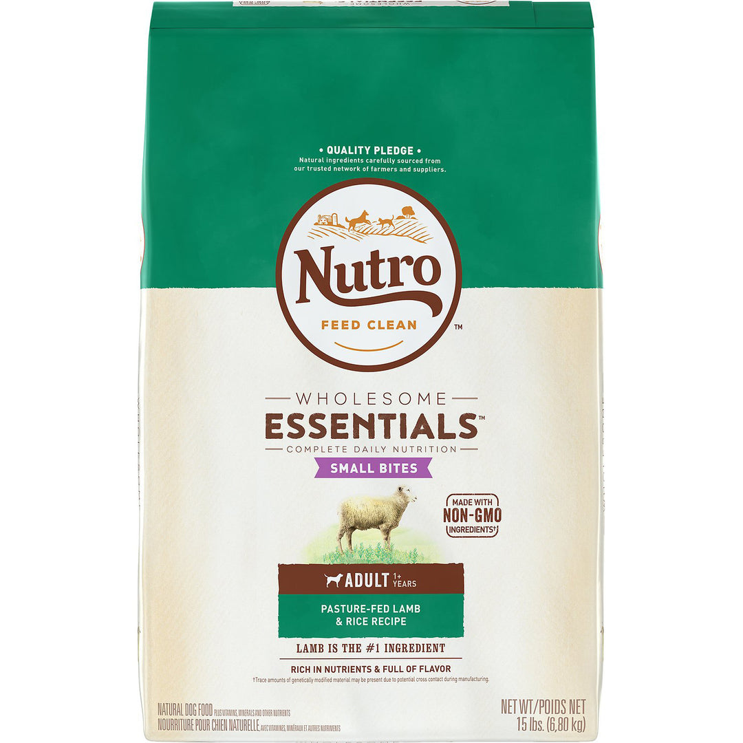 Nutro Wholesome Essentials Small Bites Adult Lamb Recipe Dog Food, 30 LB