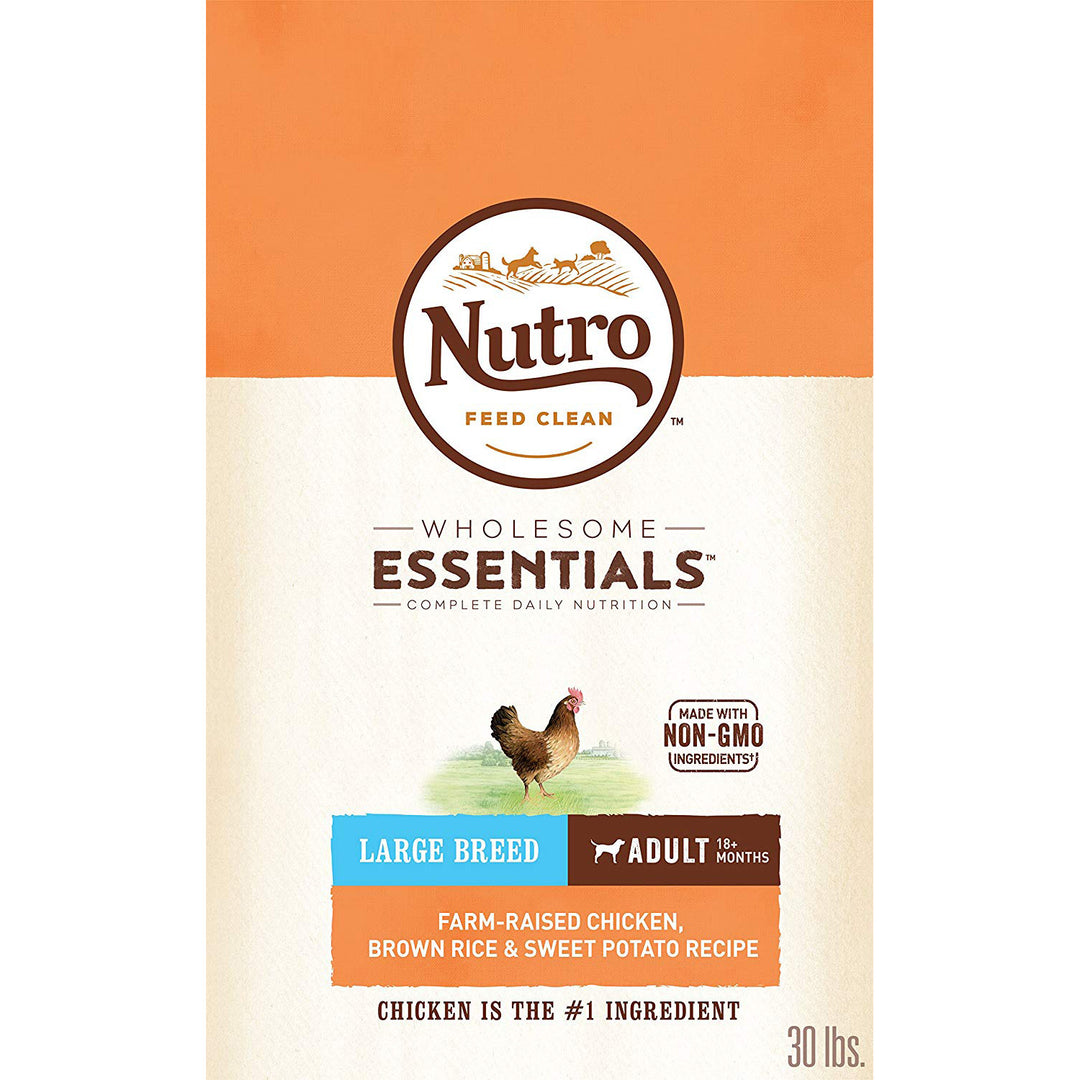 Nutro Wholesome Essentials Large Breed Adult Chicken Recipe Dog Food, 30 LB