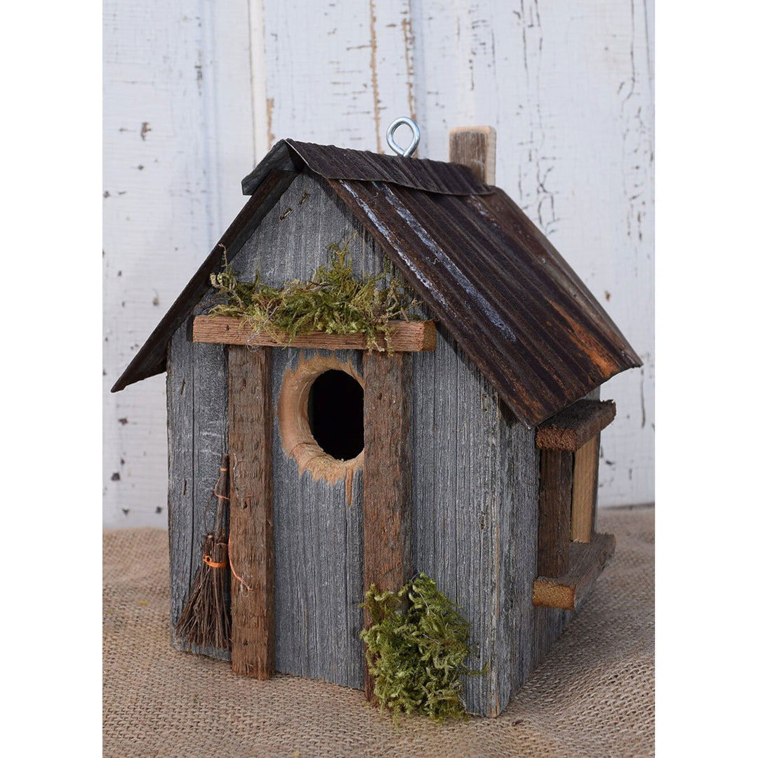 Nature Creations Rustic Barnboard Birdhouse, Medium #25 (Colors May Vary)
