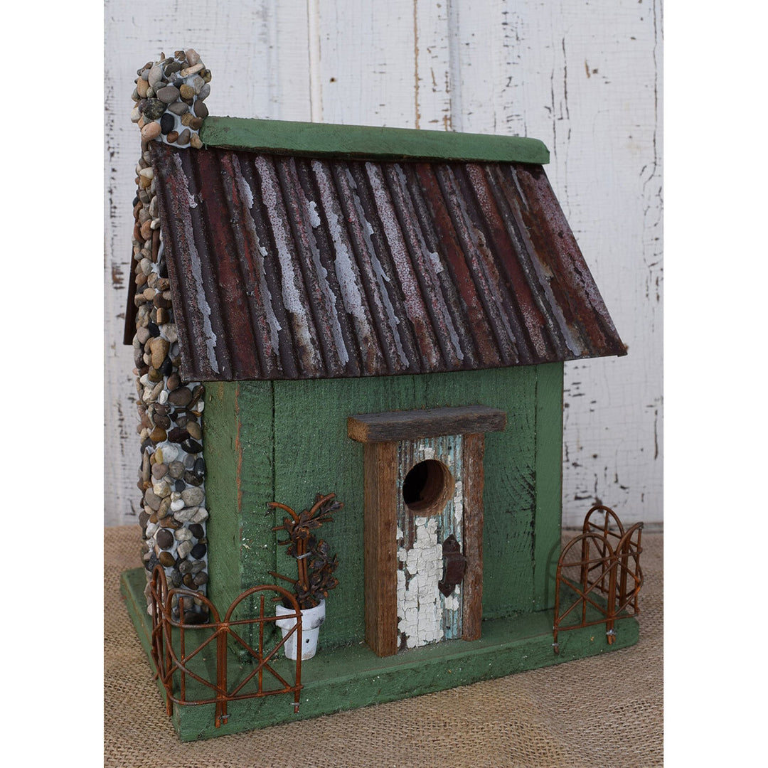 Nature Creations Rustic Barnboard Birdhouse, Medium #8 (Colors May Vary)