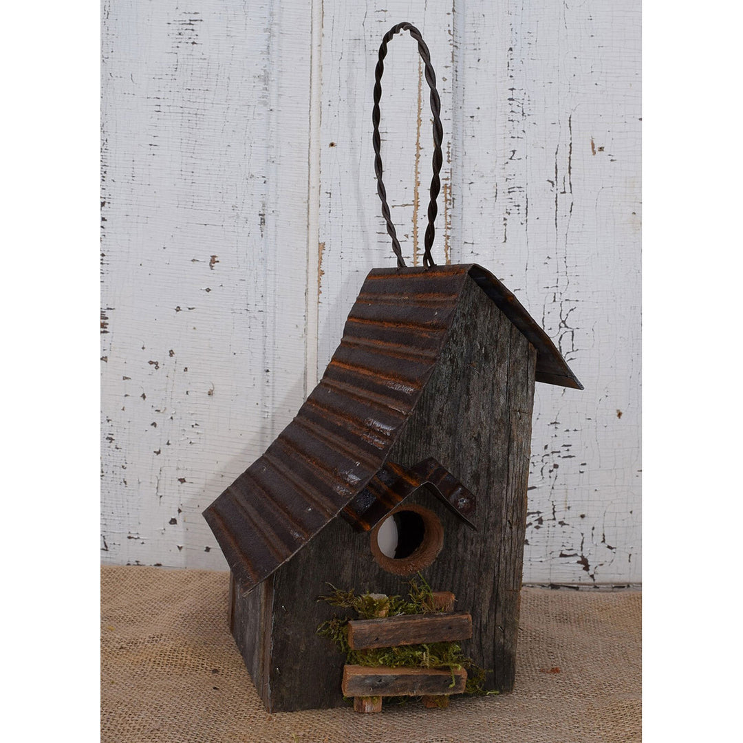 Nature Creations Rustic Barnboard Birdhouse, Small #45 (Colors May Vary)