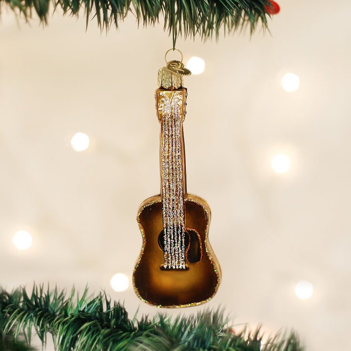 Old World Christmas Guitar Ornament
