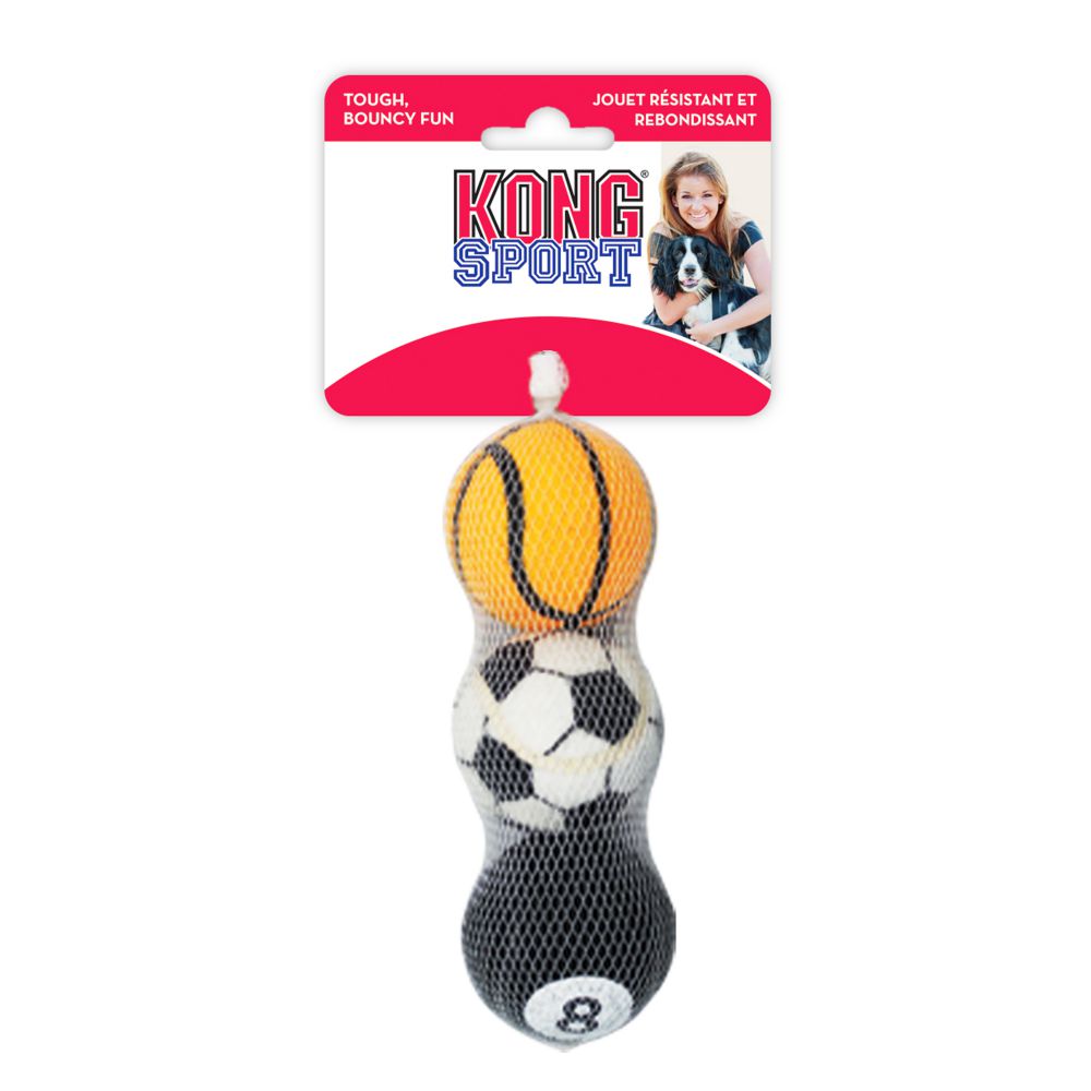 Kong, Sport Balls, 3pk, Med