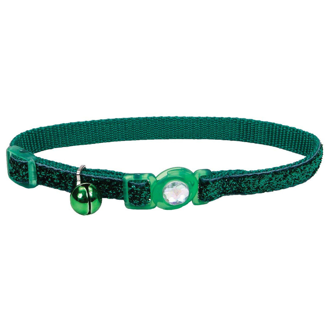 3/8" Jeweled Cat Collar, Green
