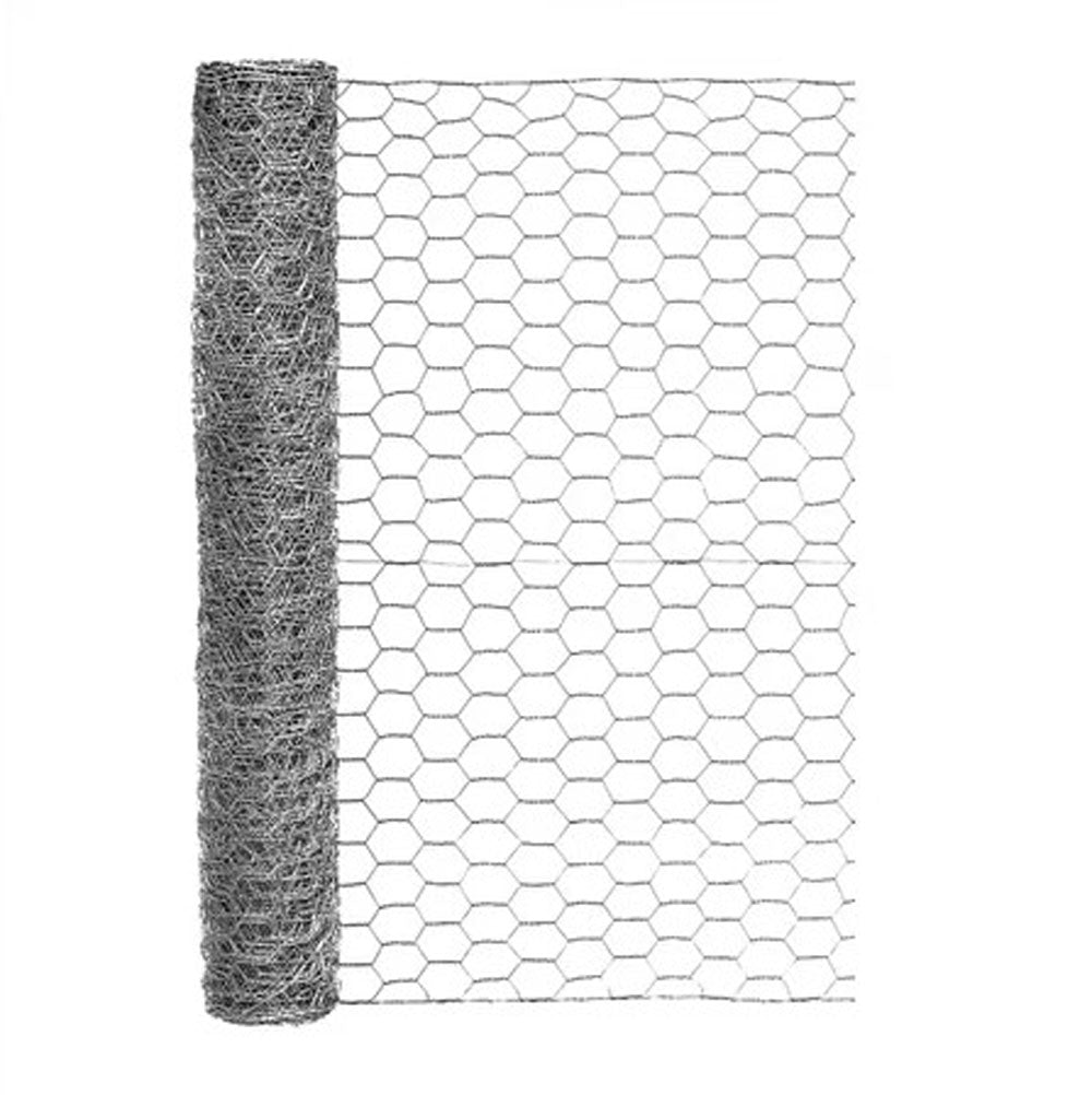 Garden Zone, Poultry and Hex Netting, 24 in x 25 in, 20 Gauge, 1 in Hexagon Mesh, Steel, Galvanized