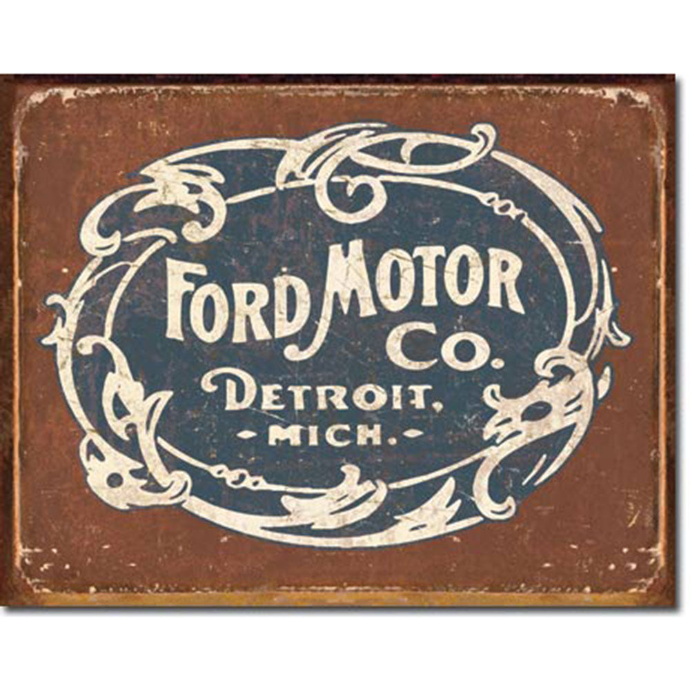 Ford Historic Logo Tin Sign