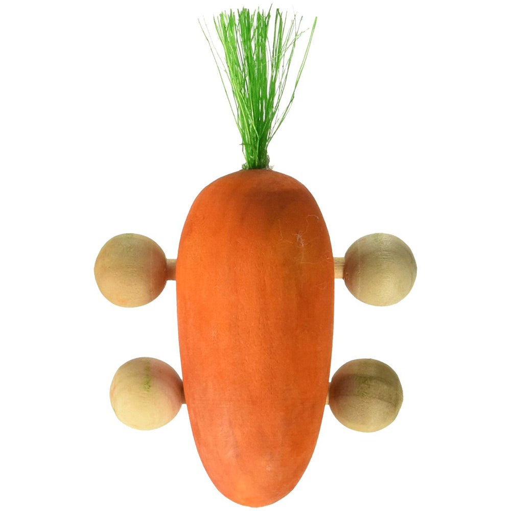 Wood Roll-N-Carrot Chew Toy