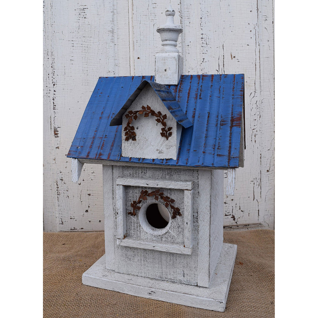 Nature Creations Rustic Barnboard Birdhouse, Medium #53 (Colors May Vary)