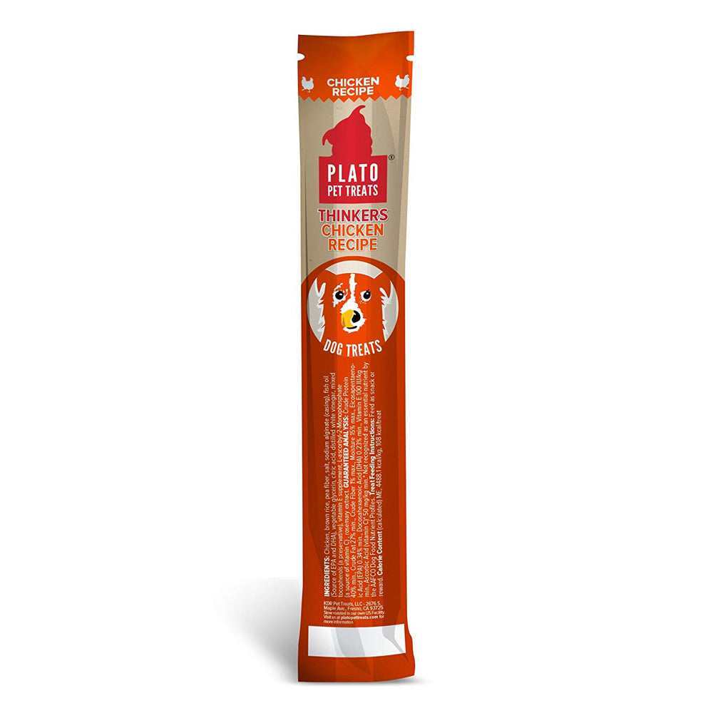 Plato Thinkers Chicken Flavor Dog Treat
