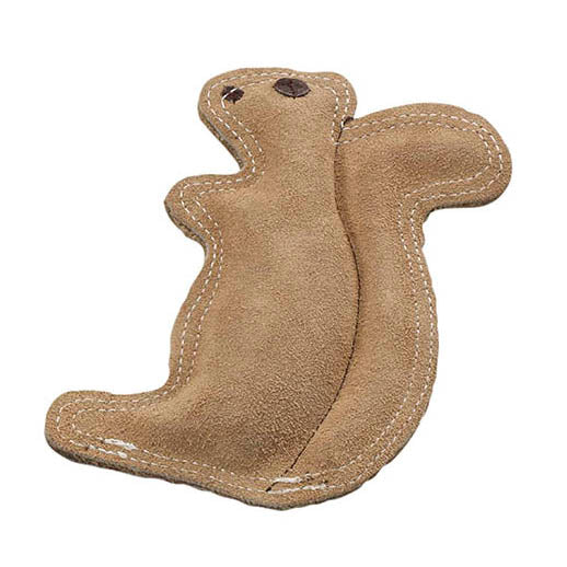 Spot Dura-Fused Leather Squirrel Dog Toy, Small Size
