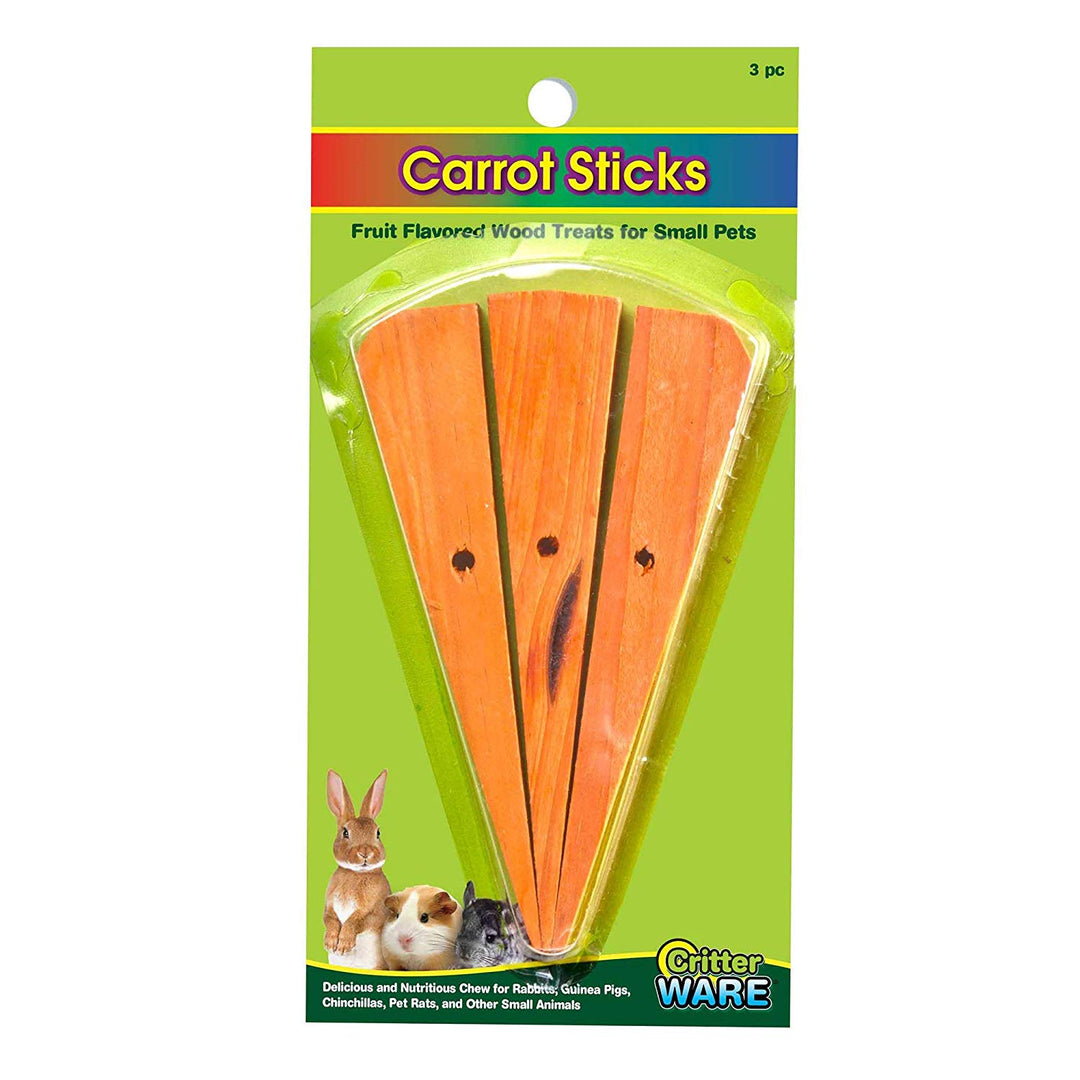Wood Carrot Chew Sticks, 3 Pieces