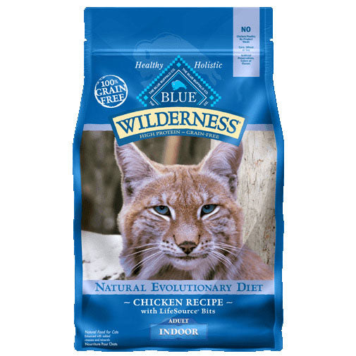 Blue Buffalo Wilderness Indoor Chicken Recipe Cat Food, 5 lb.