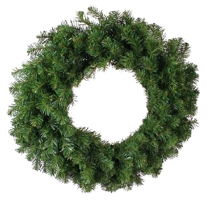 30" Norway Pine Lifelike Wreath, Unlit