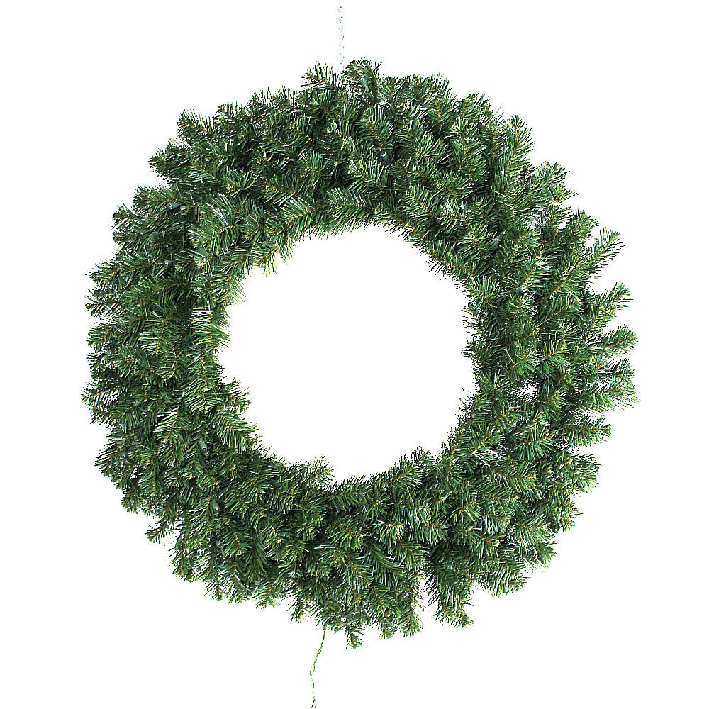72" Norway Pine Lifelike Wreath, Unlit
