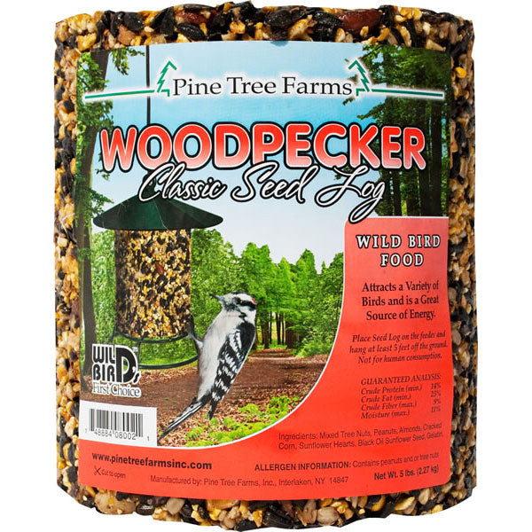 Pine Tree Farms Woodpecker Classic Seed Log, 76 oz.