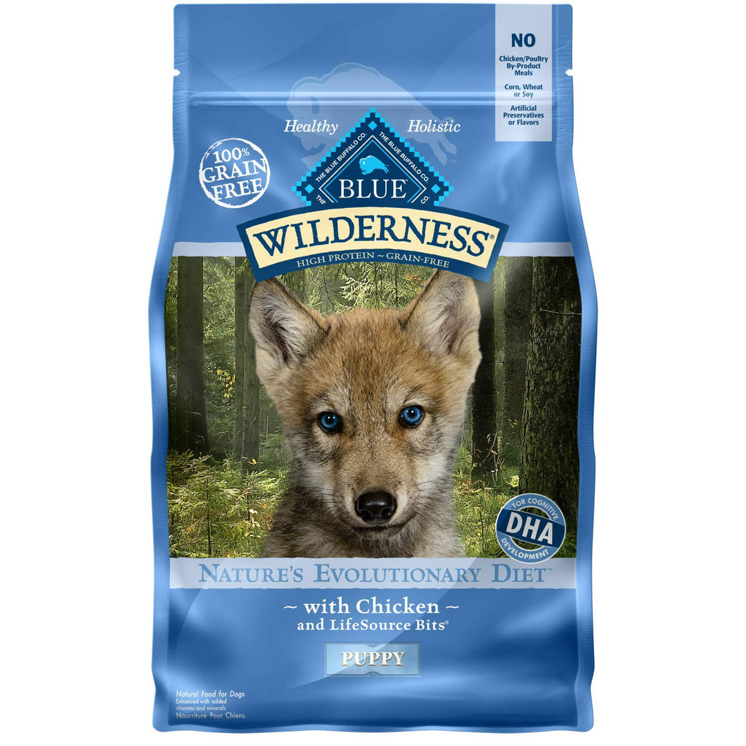 Blue Buffalo Wilderness Chicken Recipe Puppy Dog Food, 4.5 LB