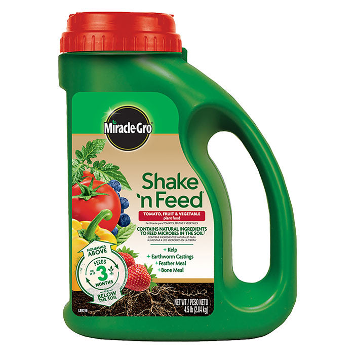 Miracle-Gro Shake 'n Feed Tomato, Fruit, & Vegetable Plant Food, 4.5 lb