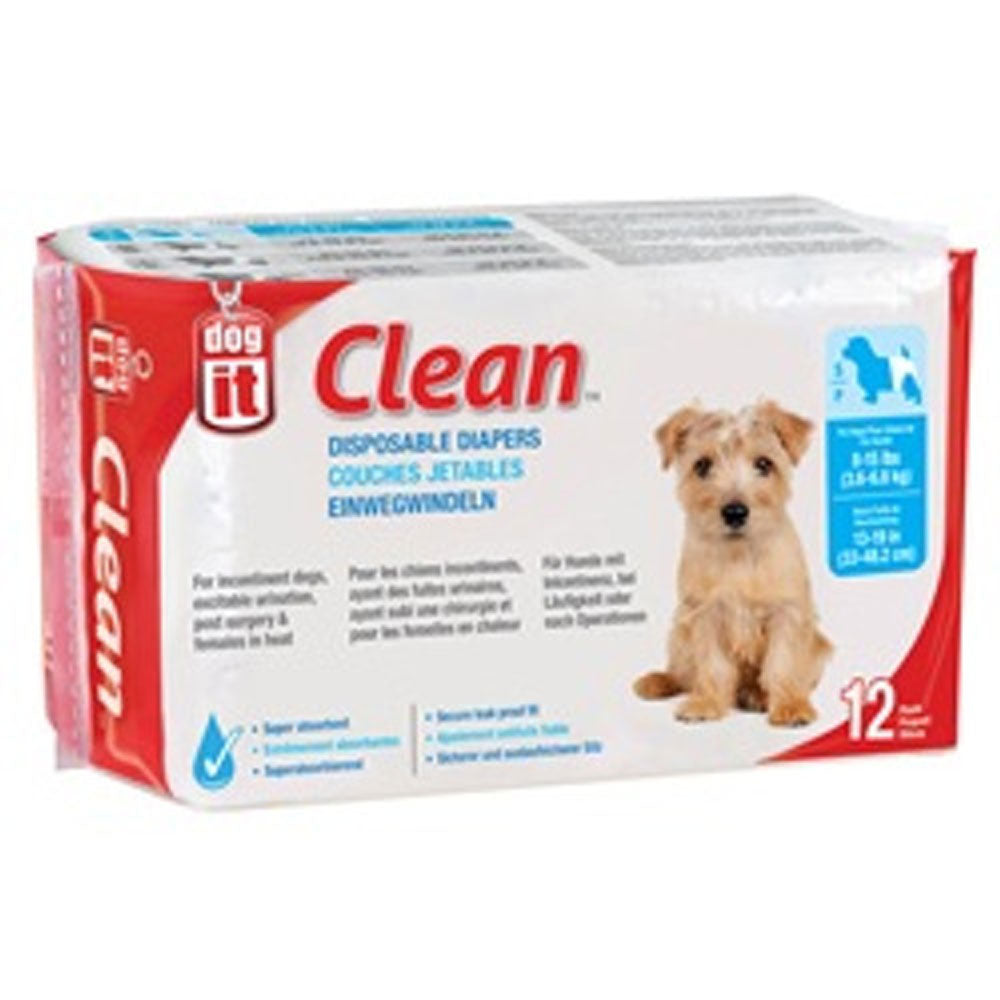 Dogit, Disposable Diapers, 12 Pack
