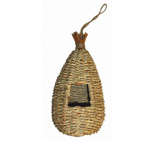Tan Woven Rope Teardrop Roosting Pocket, 9"