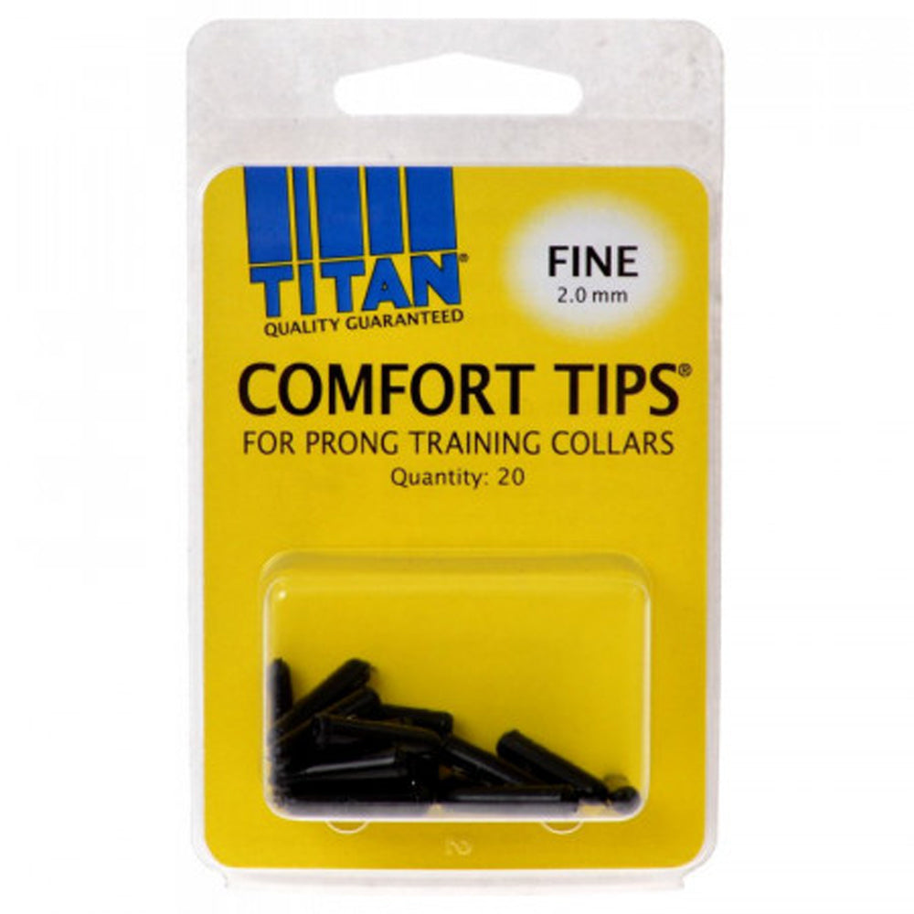 Coastal Pet, Titan Comfort Tips, Fine (2 mm), Black, 20ct