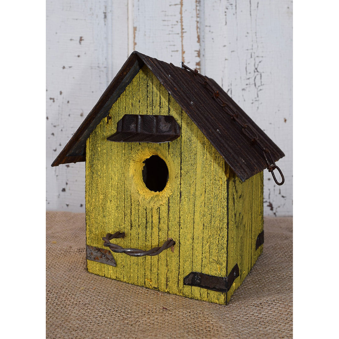 Nature Creations Rustic Barnboard Birdhouse, Small #21 (Colors May Vary)