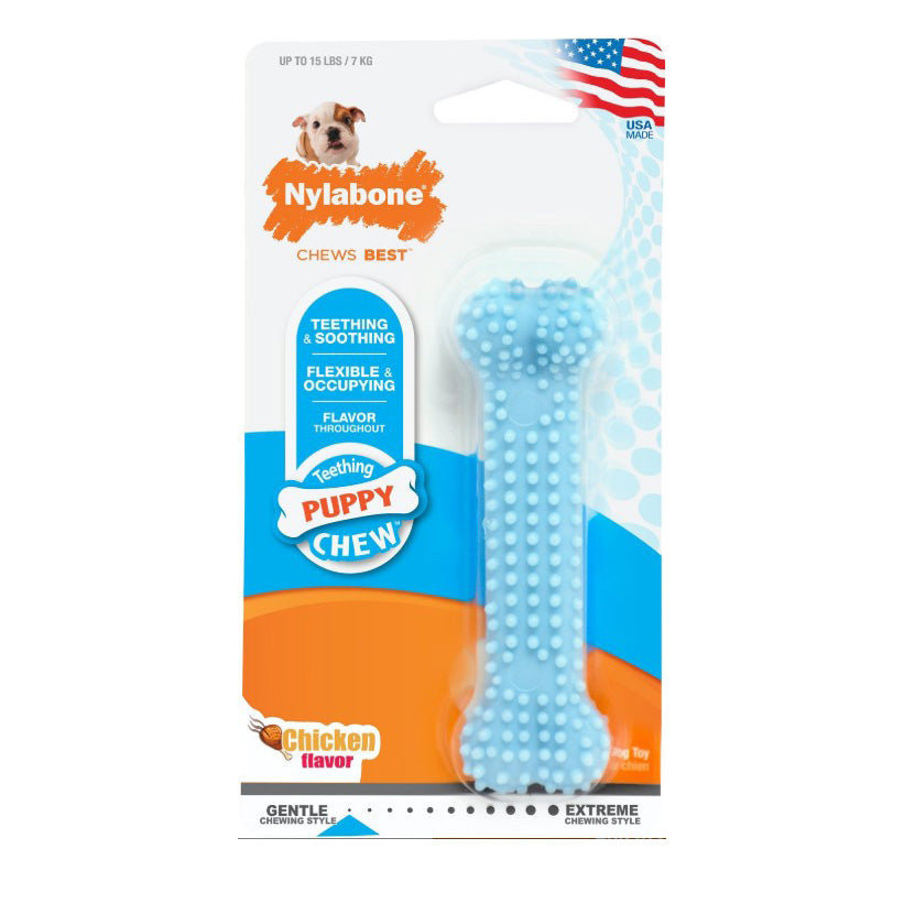 Nylabone, Blue Dental Puppy Chew Toy, Small